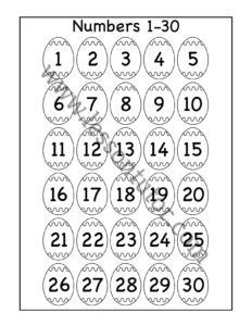 Number Chart Worksheets - Lesson Tutor