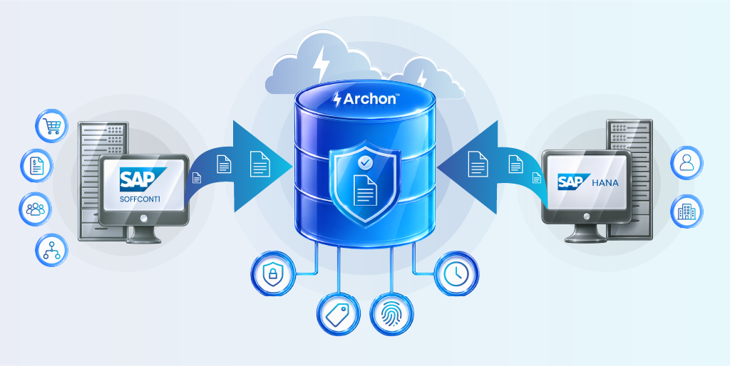SAP SOFFCONT1 Table and SAP HANA historical attachments getting stored in Archon Data Store