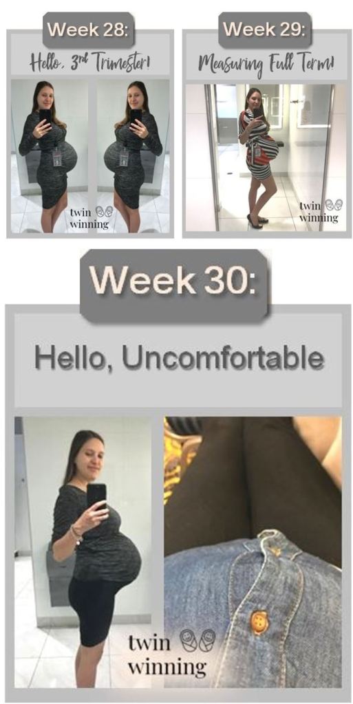 Twin Pregnancy Belly Week By Week Photos Twin Winning