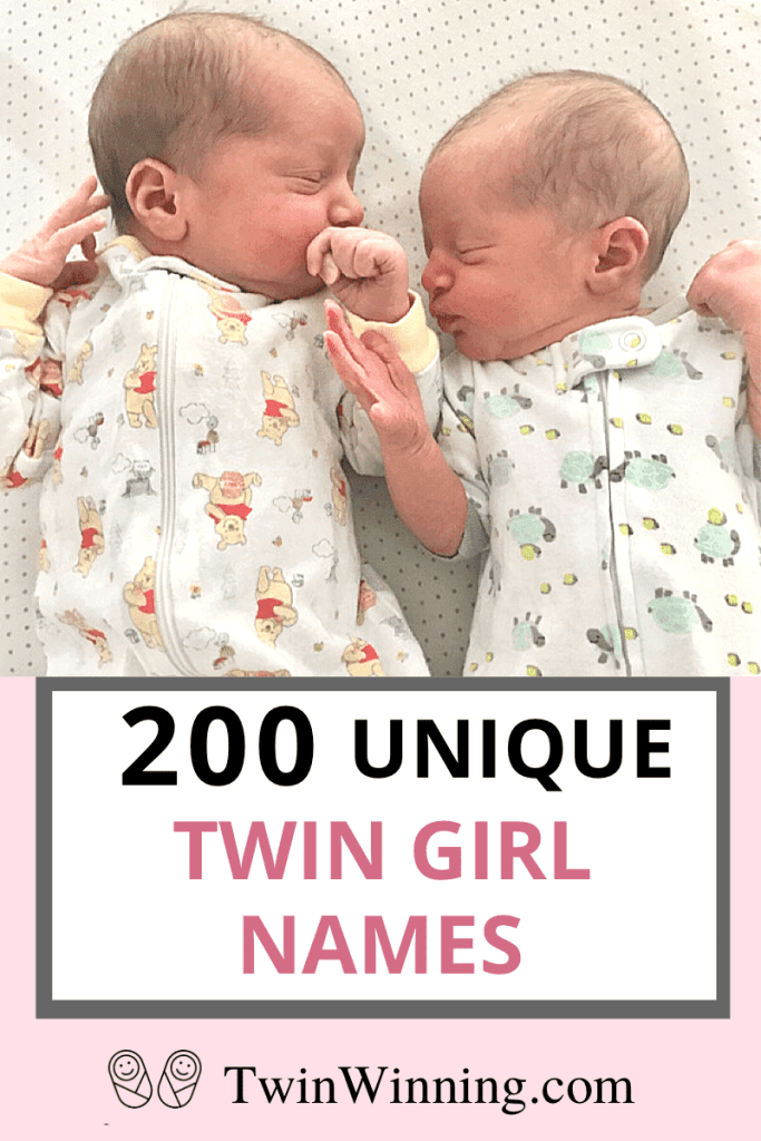 0 Unique Twin Girl Names Twin Winning