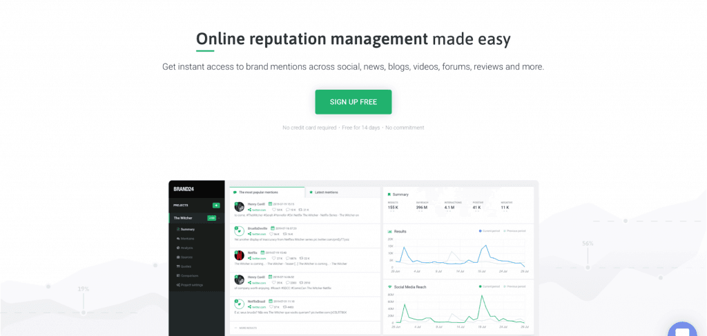 Brand24 Social Media Platform